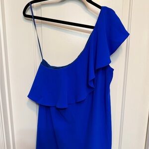 Sugarlips Royal Blue One-Shoulder Dress